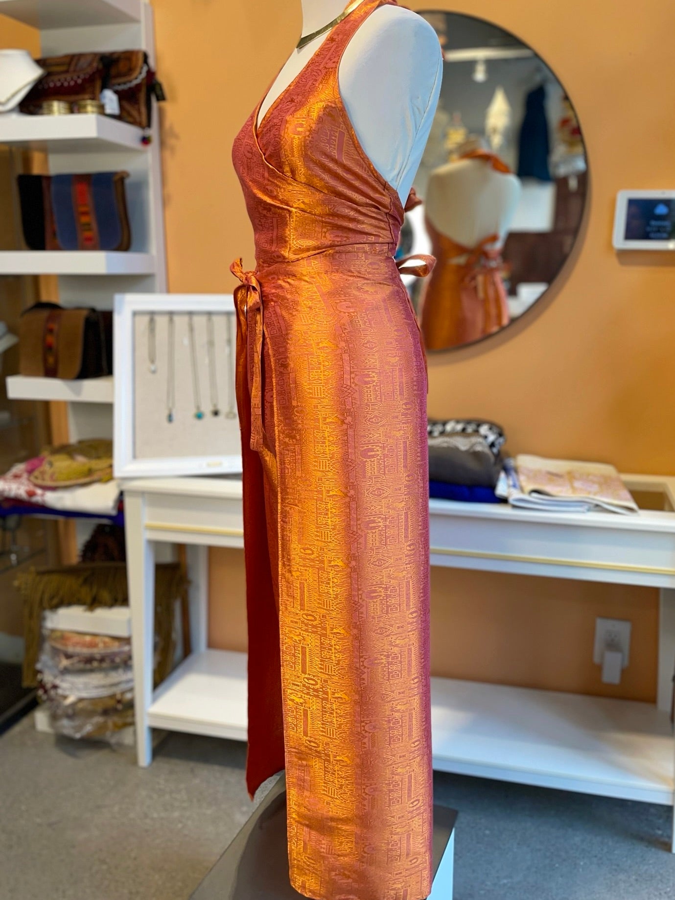 Orange Thai Silk Set