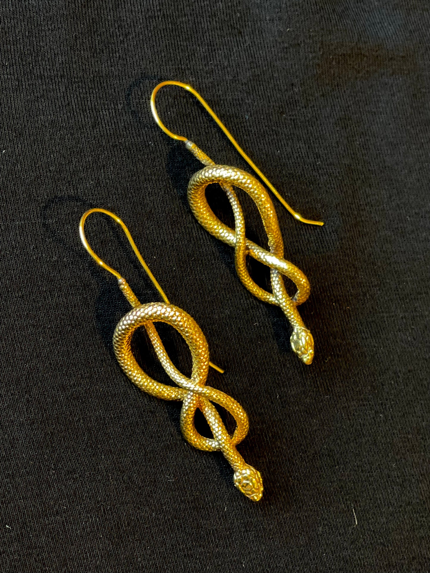 Knotted Snake Earrings