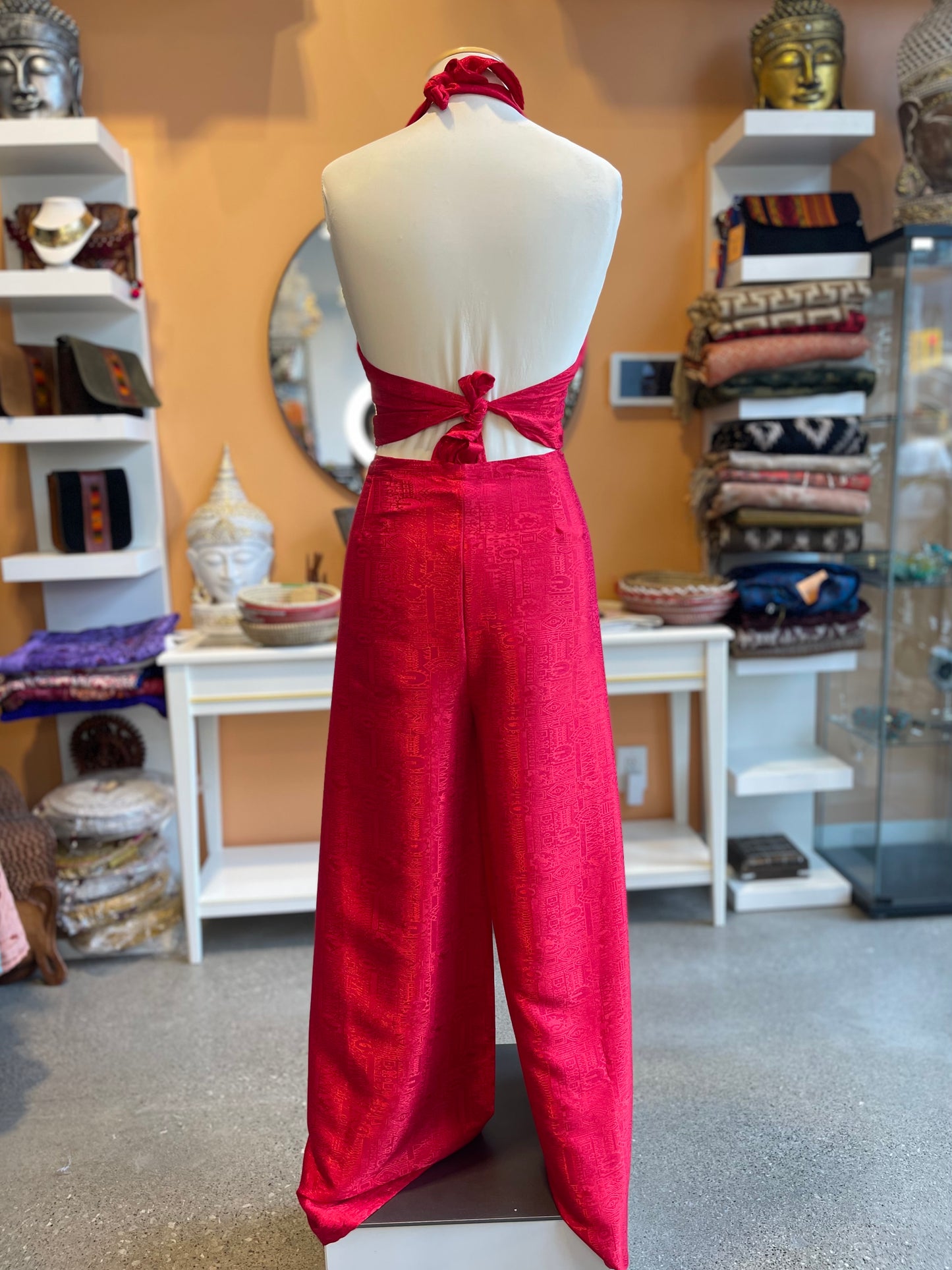 Bright Red Thai Silk Set