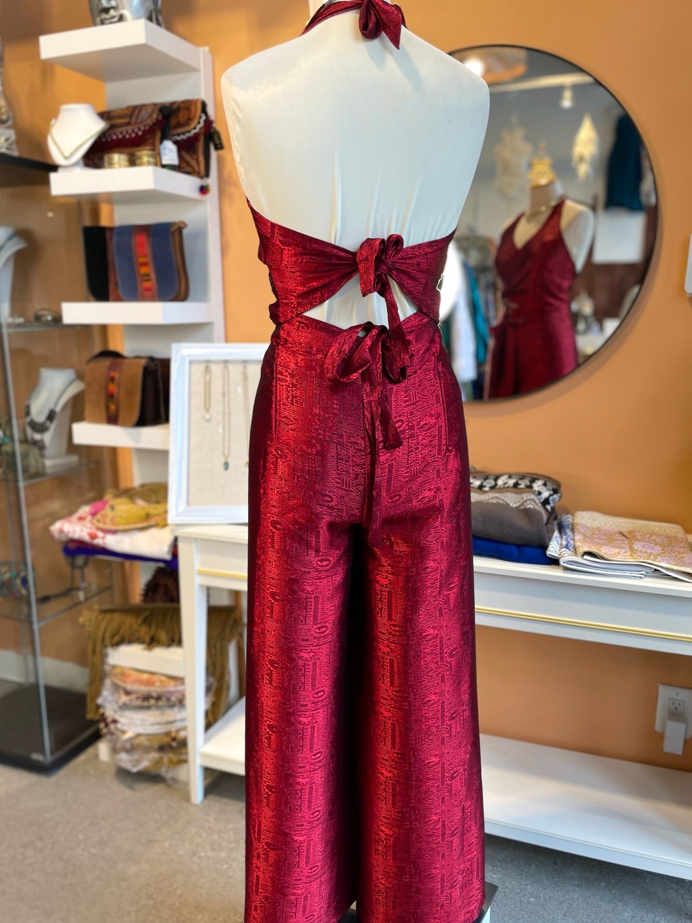 Deep Red Thai Silk Set