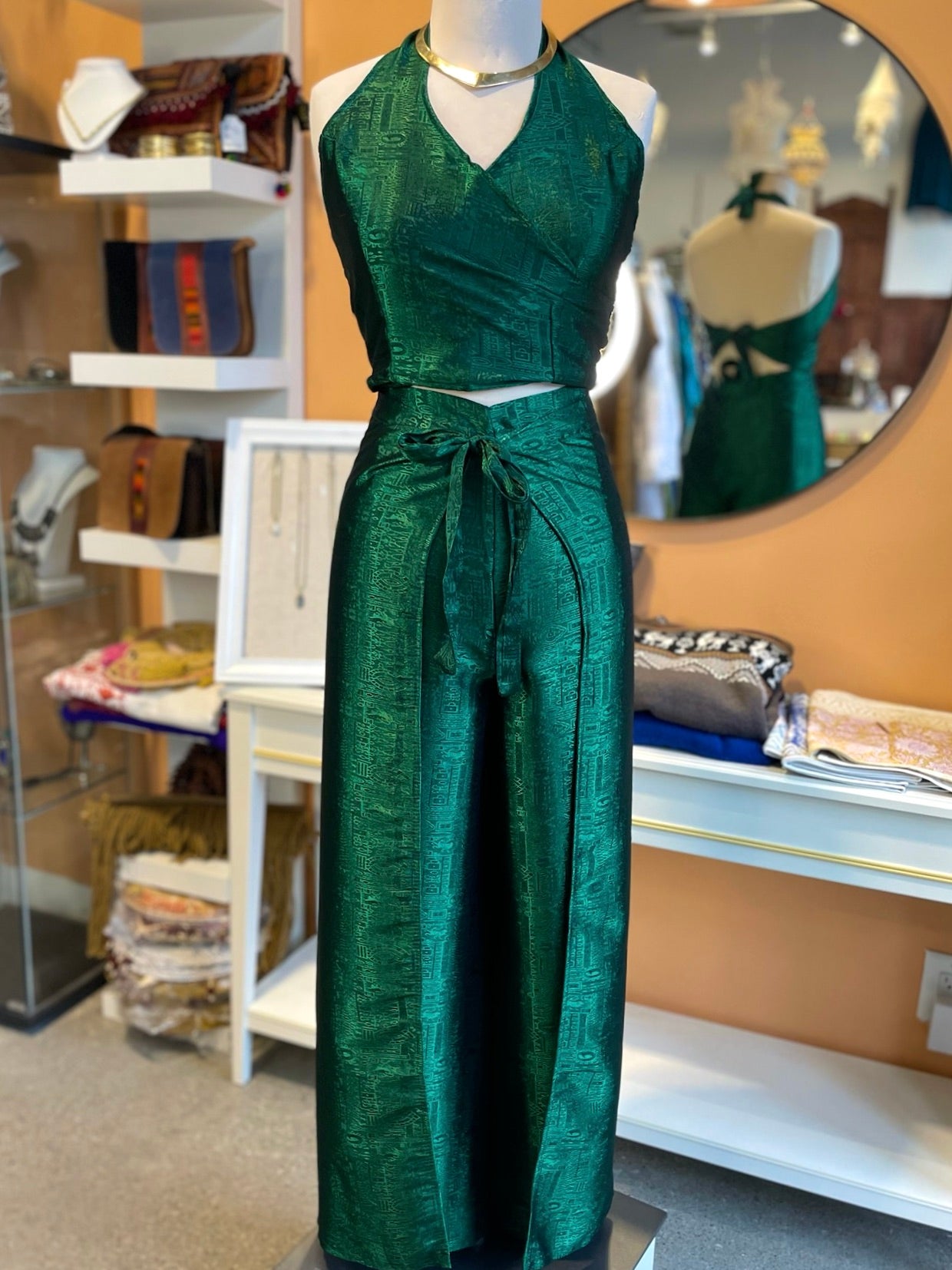 Green Thai Silk Set