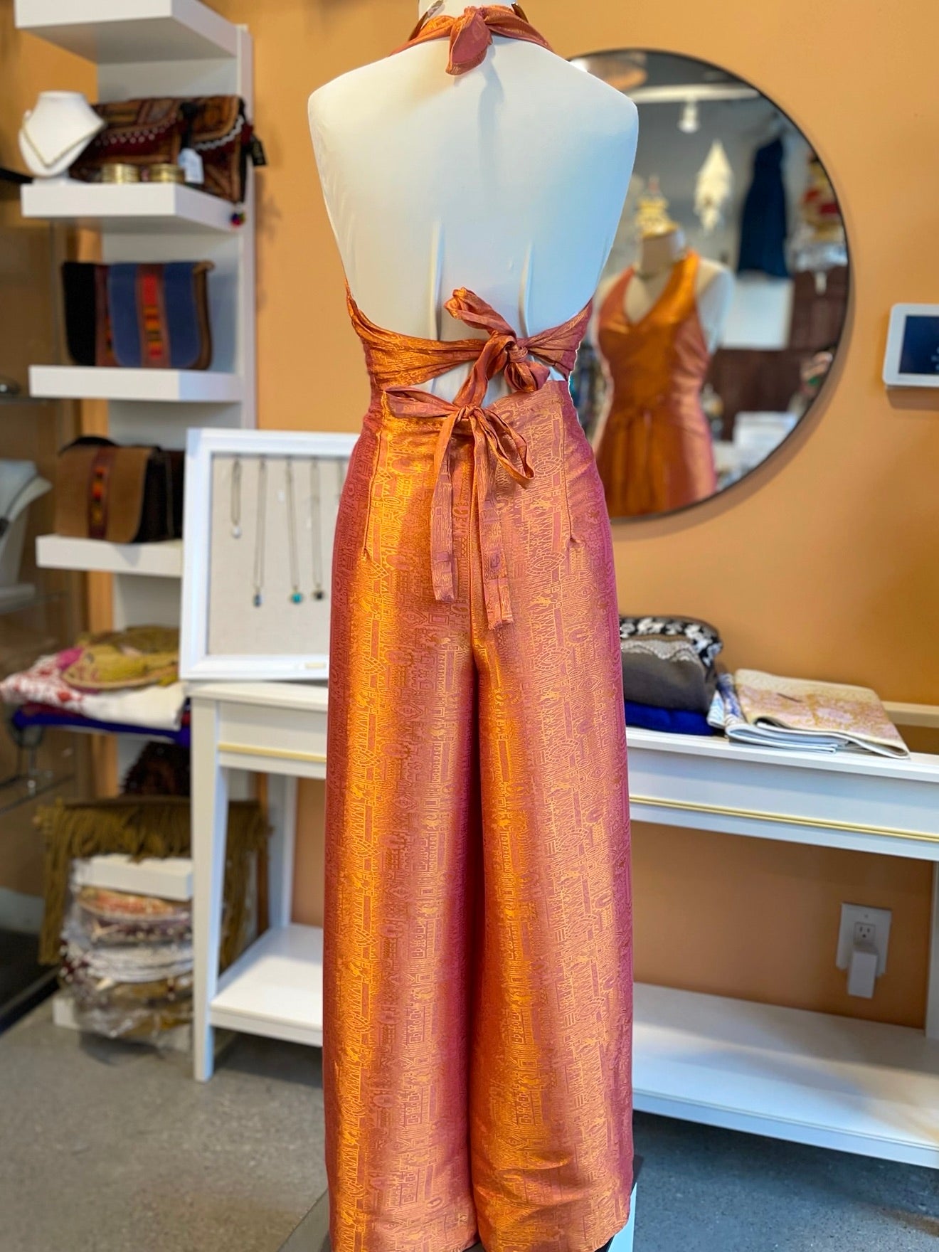 Orange Thai Silk Set