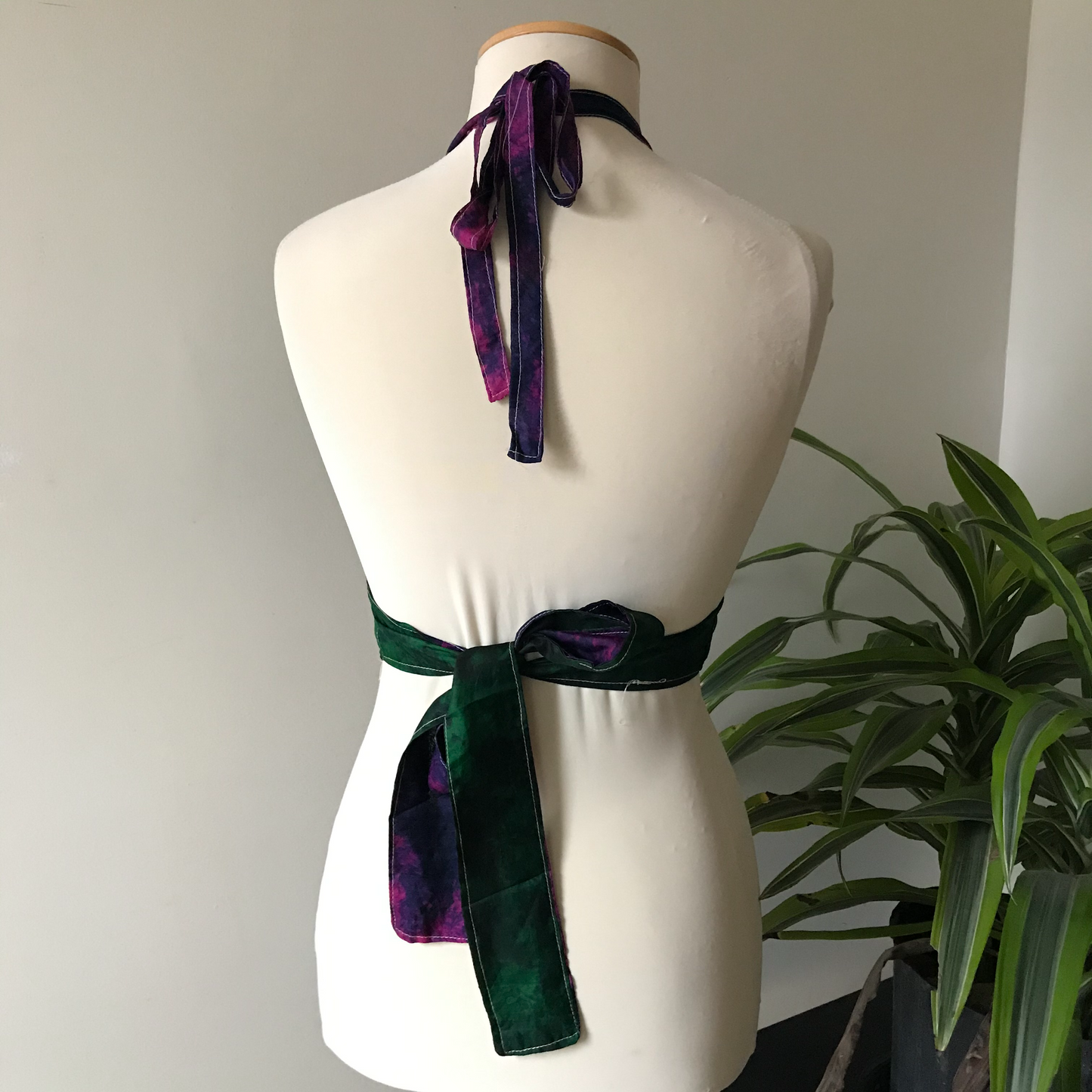 Jade Tie Dye Reversible Halter Top