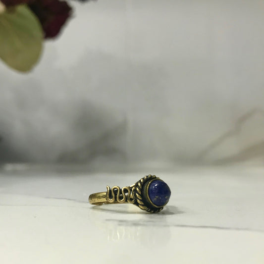 Lapis Lazuli Flow Ring
