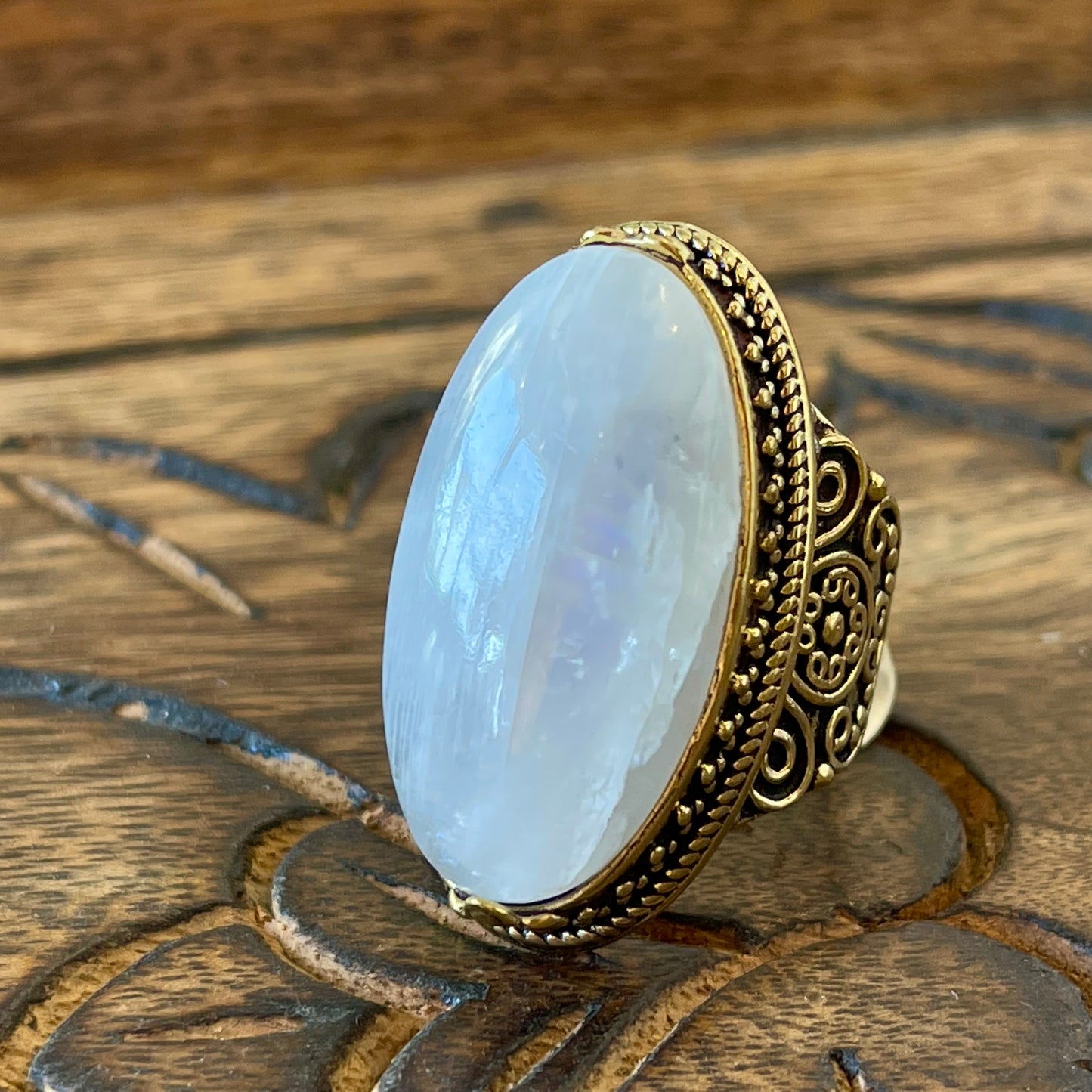 Reeva Stone Ring - Moonstone
