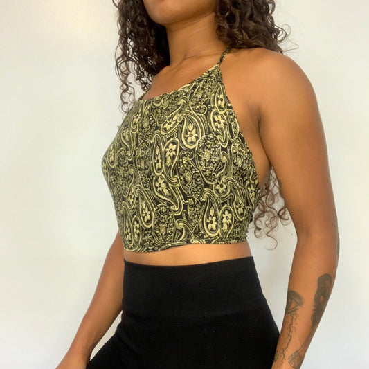 Green Ankita Halter Top