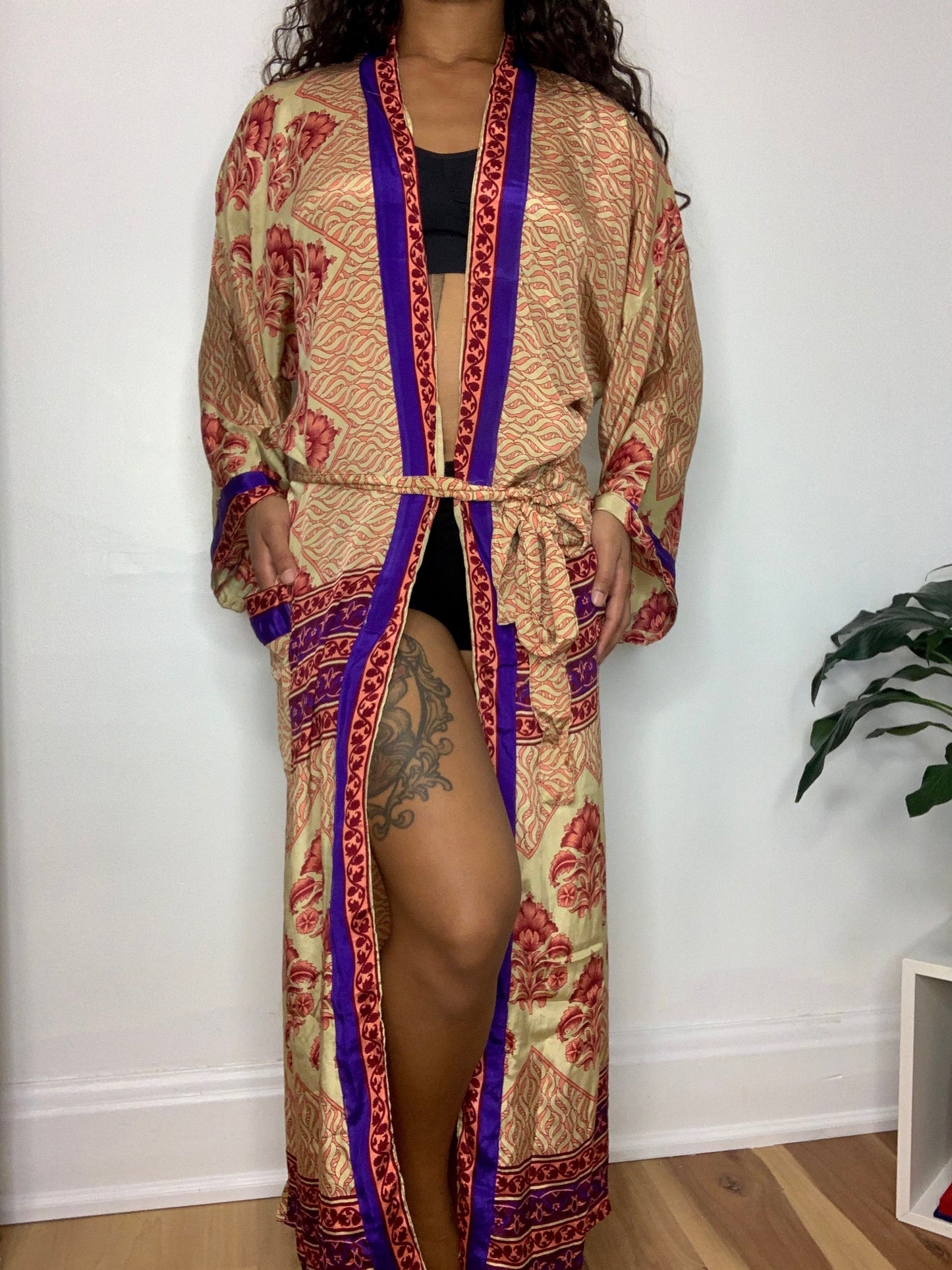 Queeni Silk Maxi Robe