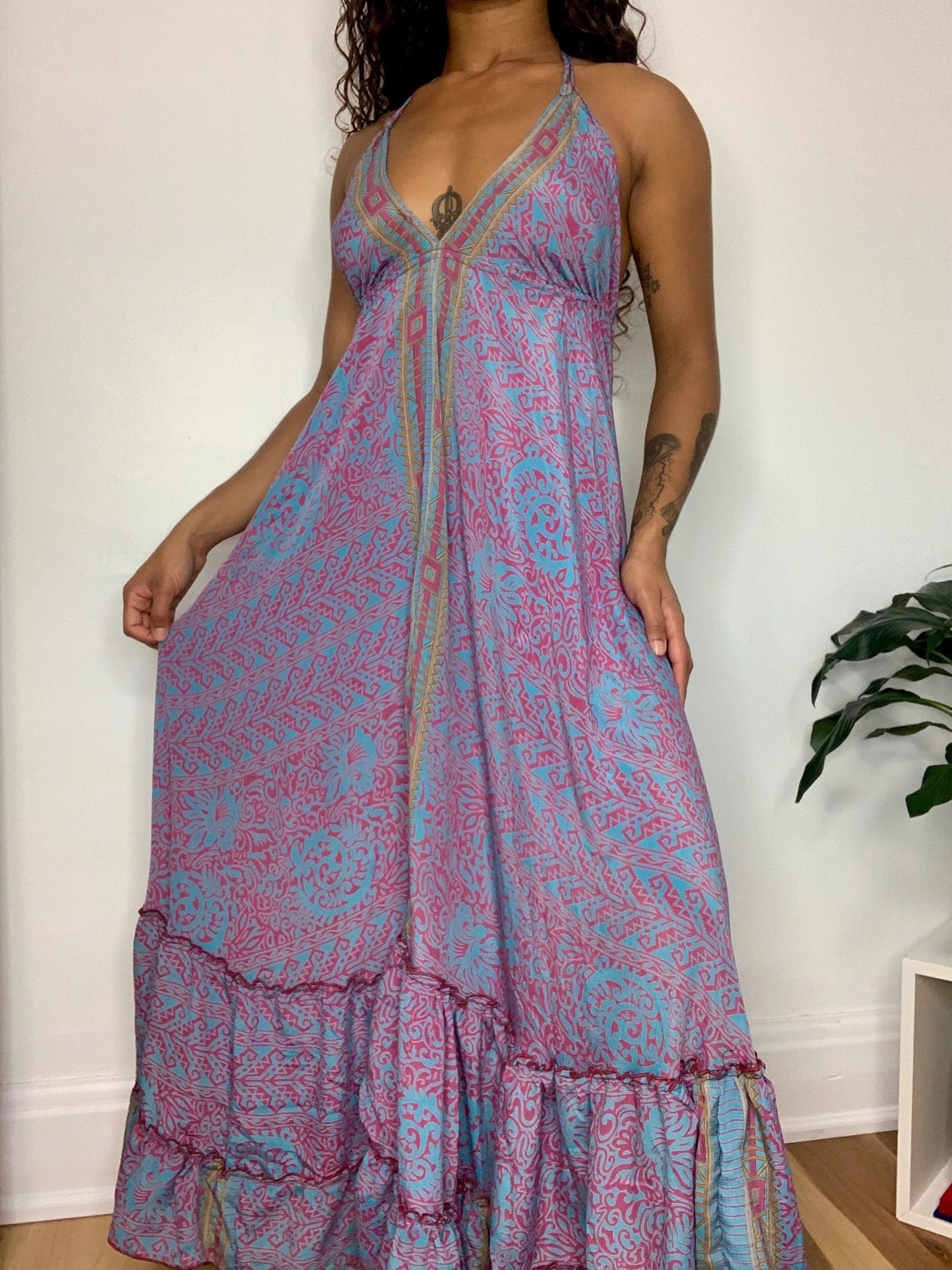 Priya Silk Maxi Dress