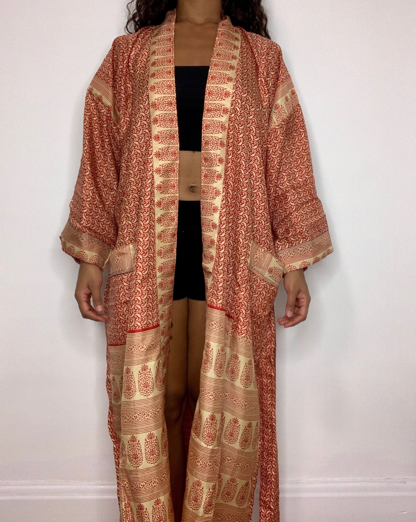Raksha Silk Maxi Robe