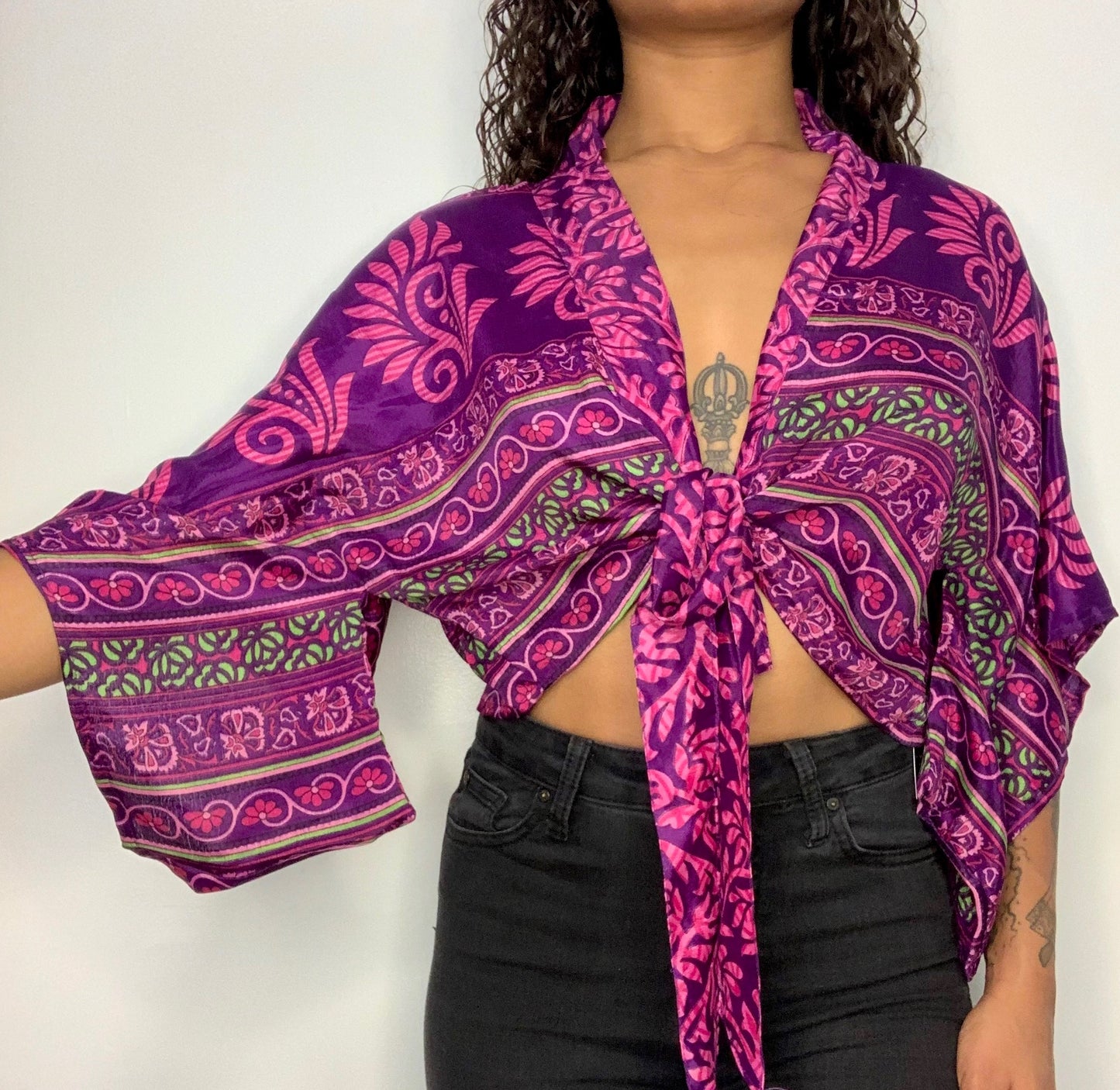 Magenta Trisha Kimono Top