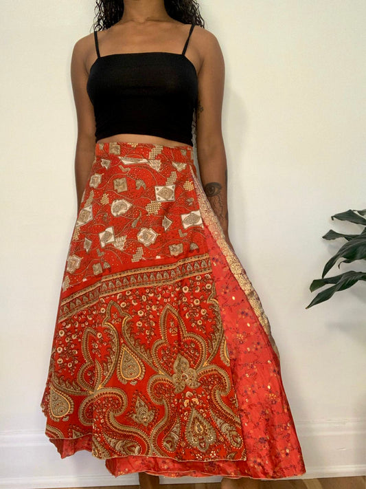 Sana Reversible Wrap Skirt