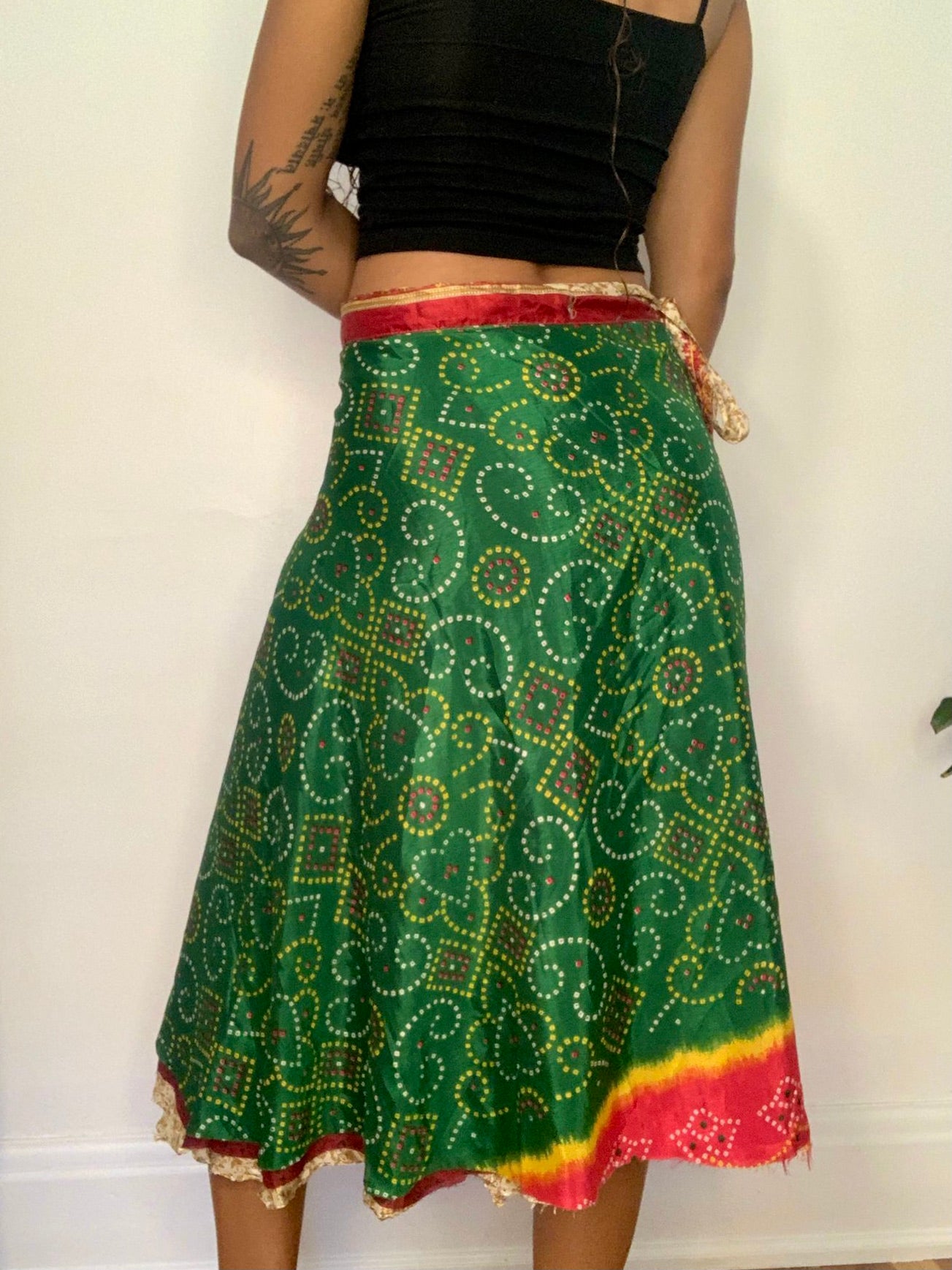 Jaya Reversible Silk Wrap Skirt