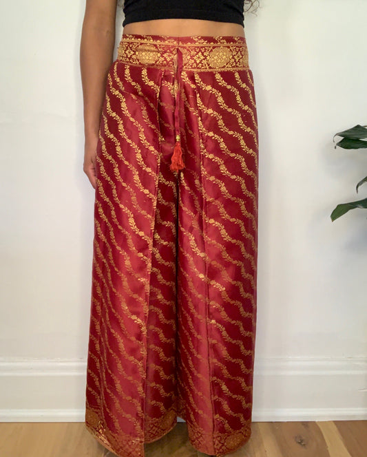 Red Swirl Pattern Thai Harem Pants – Shop Sol