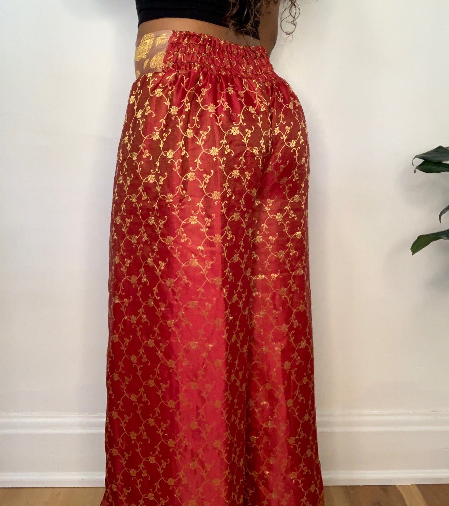 Riya Janya Silk Overlay Pants