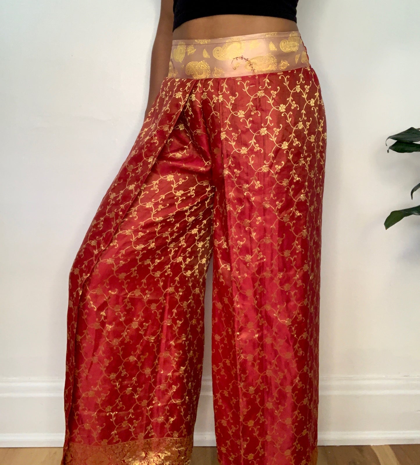 Riya Janya Silk Overlay Pants