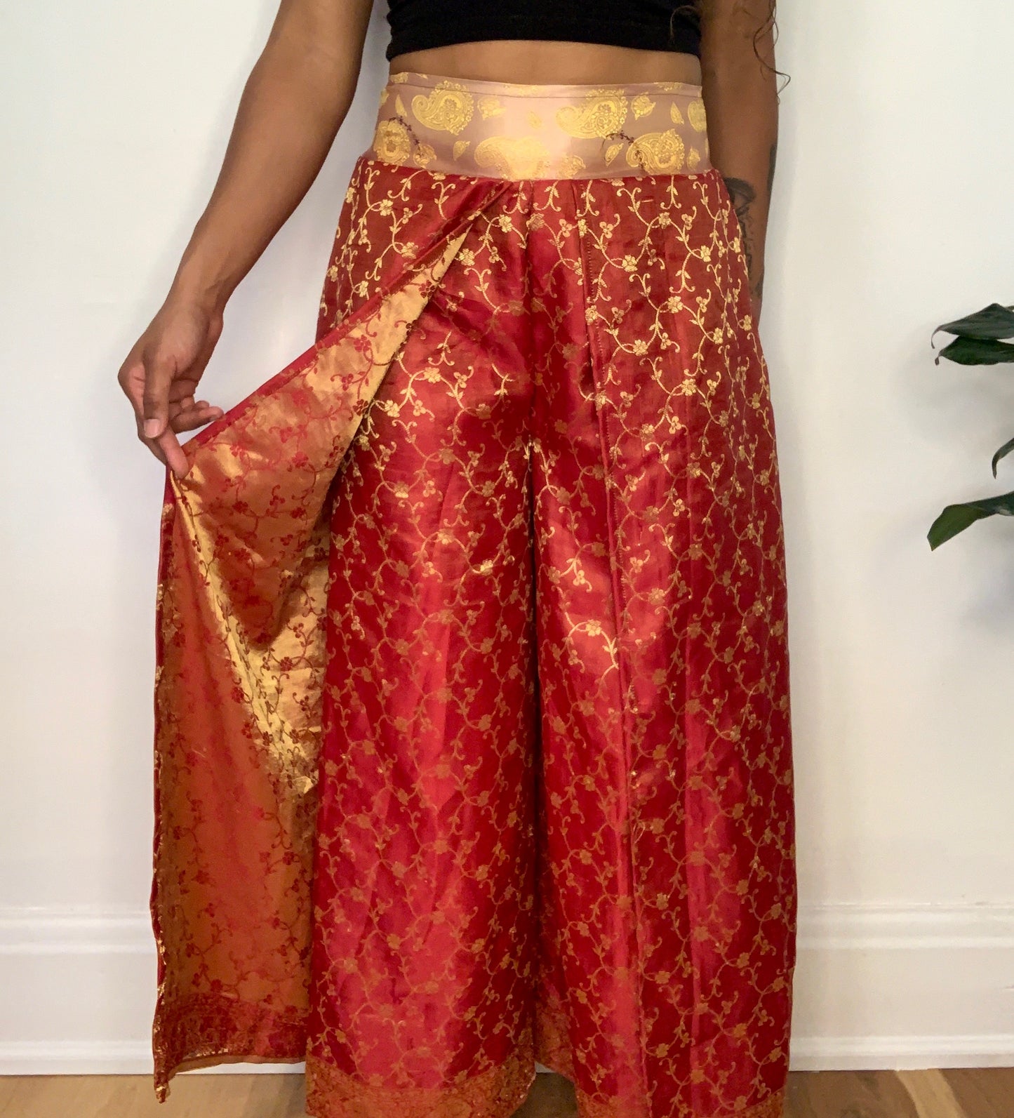 Riya Janya Silk Overlay Pants