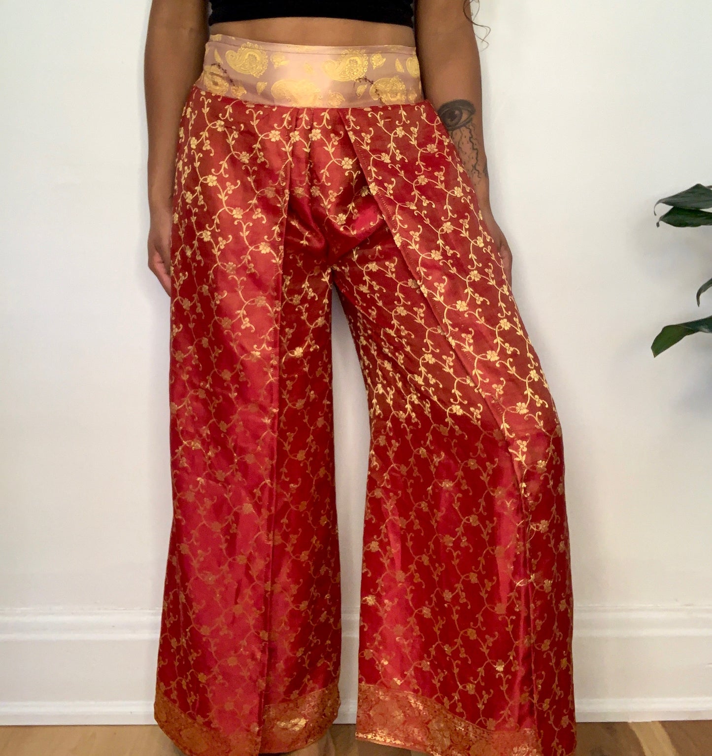 Riya Janya Silk Overlay Pants