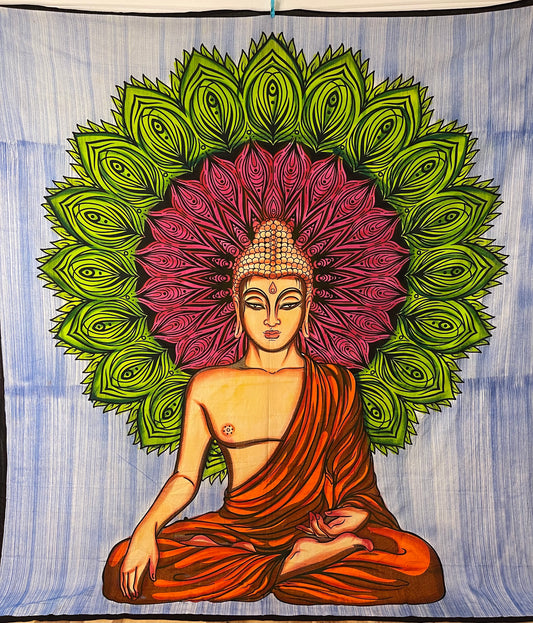 Sitting Buddha Tapestry Large