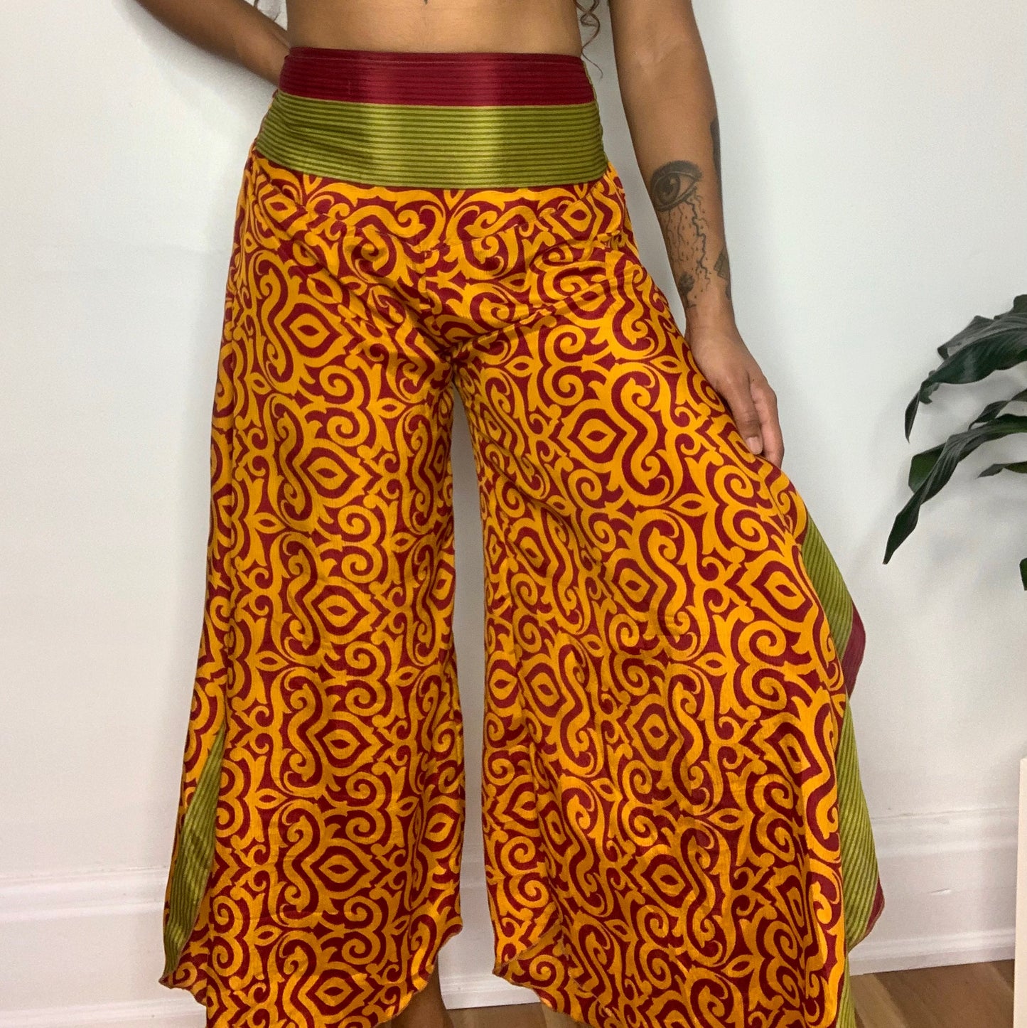 Kavya Silk Side Slit Pants