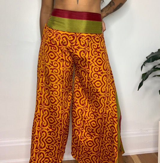 Kavya Silk Side Slit Pants