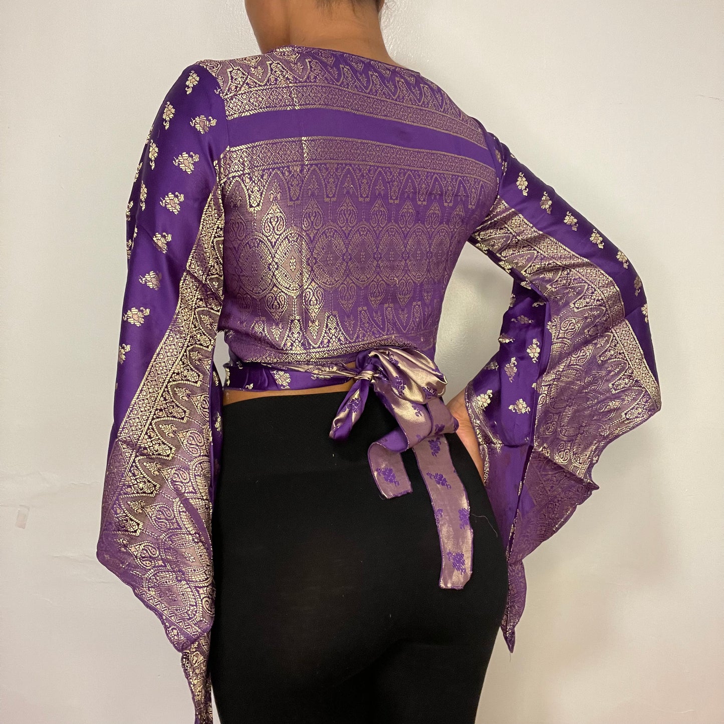 Jalsa Purple Maharani Wrap Top