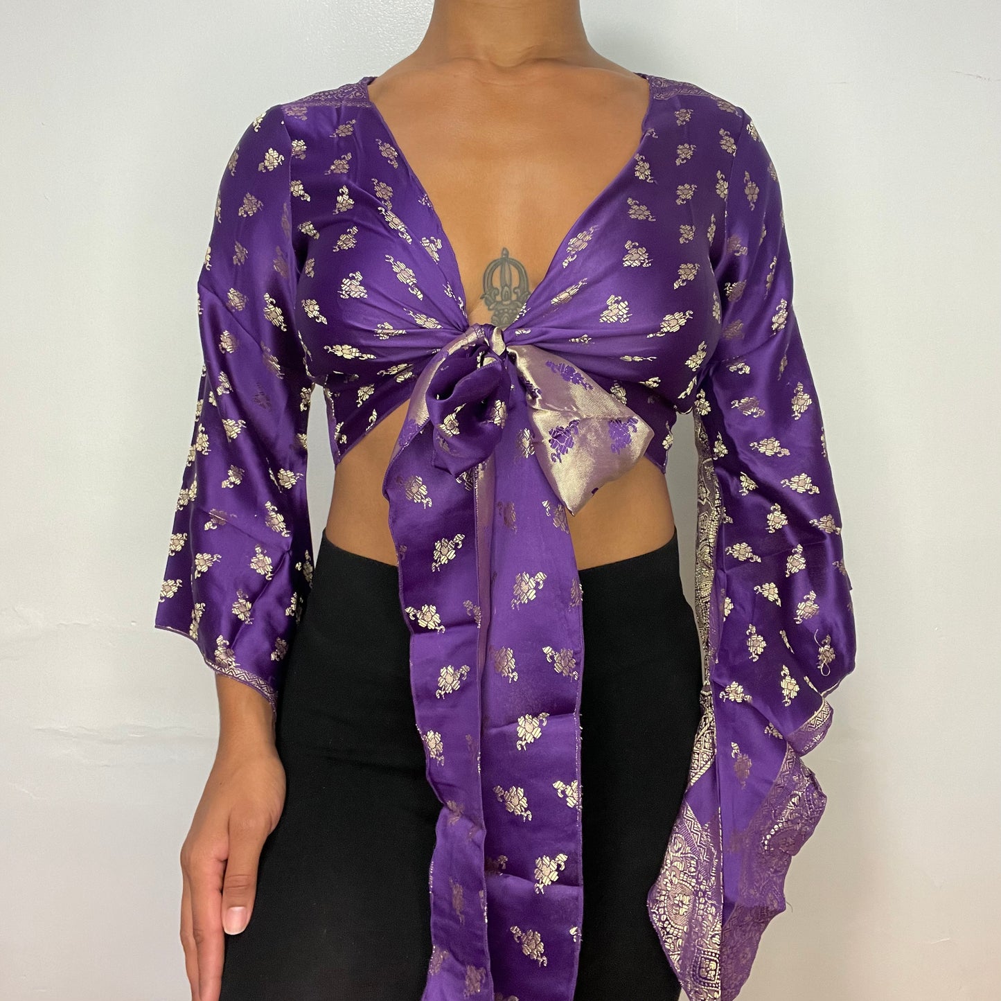 Jalsa Purple Maharani Wrap Top
