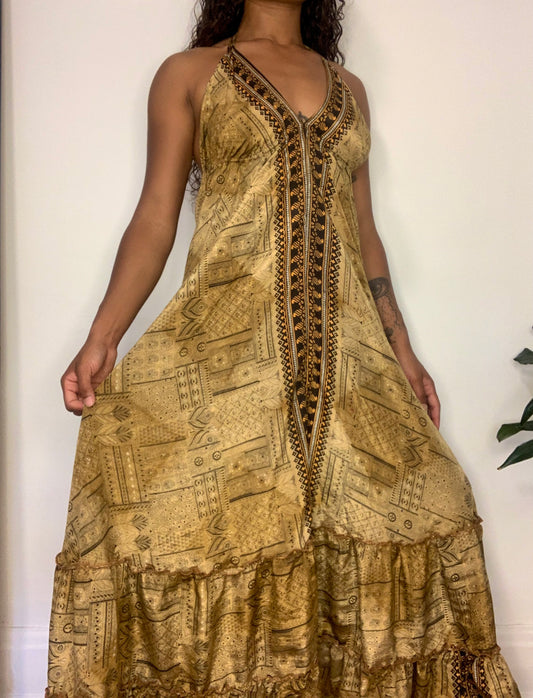 Indu Silk Maxi Dress
