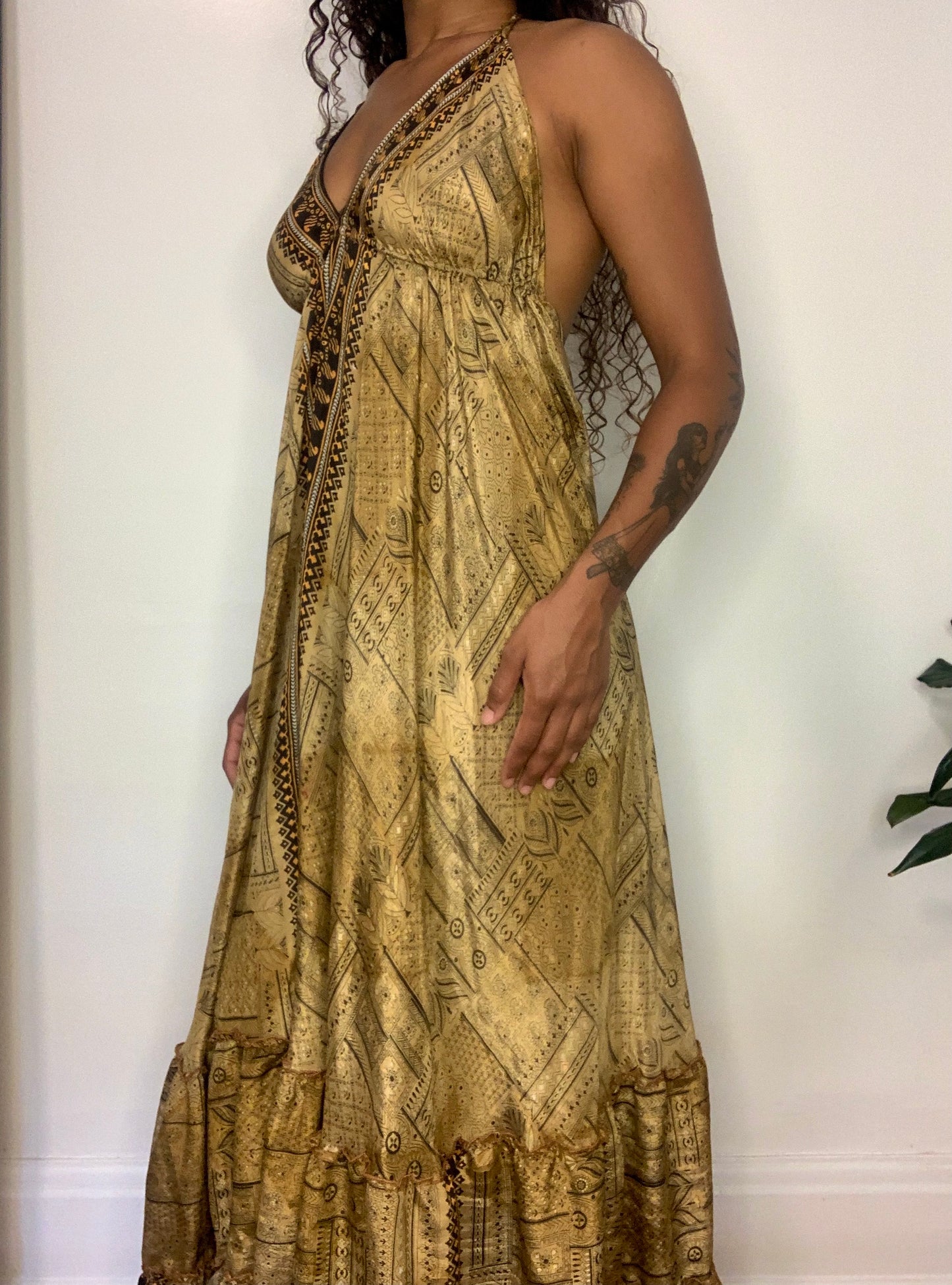 Indu Silk Maxi Dress
