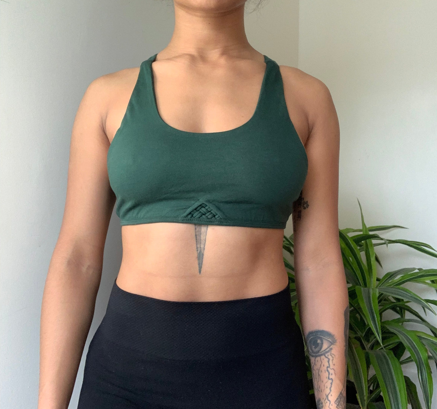 Green Flower Of Life Yoga Top