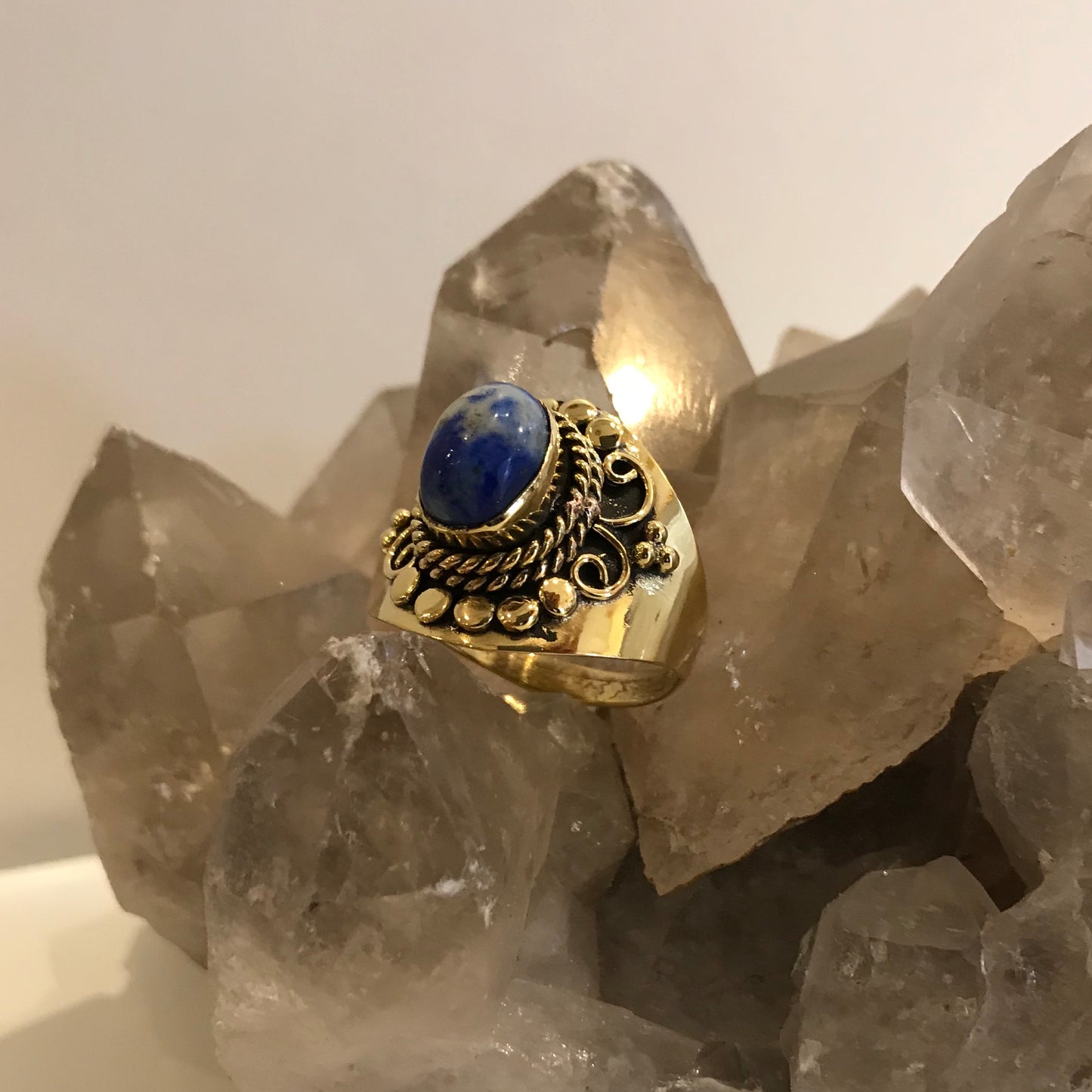 Lapis Lazuli Statement Ring