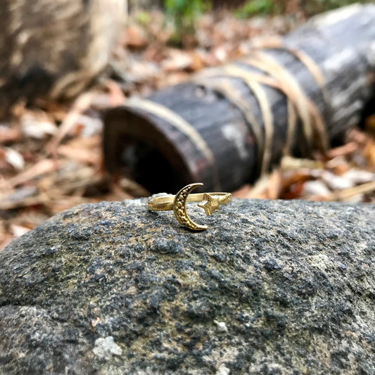 Gold Moon Ring