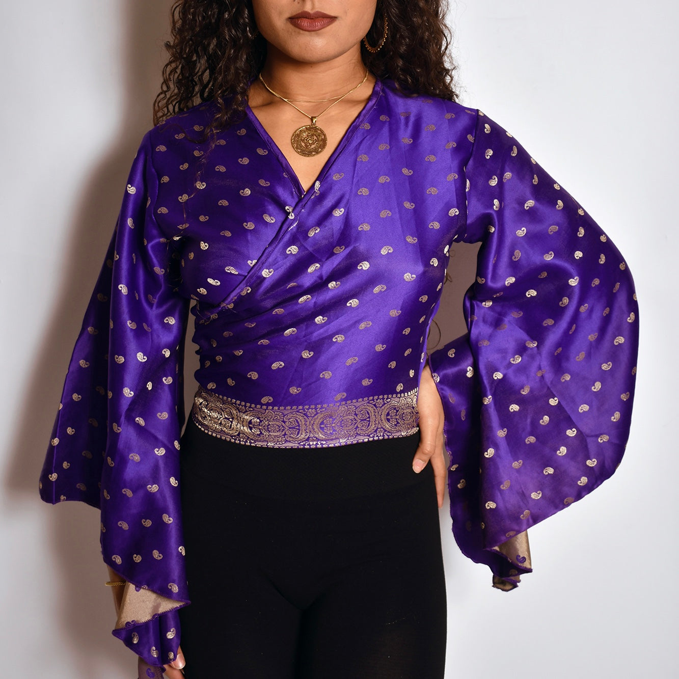 "Netra" Maharani Wrap Top