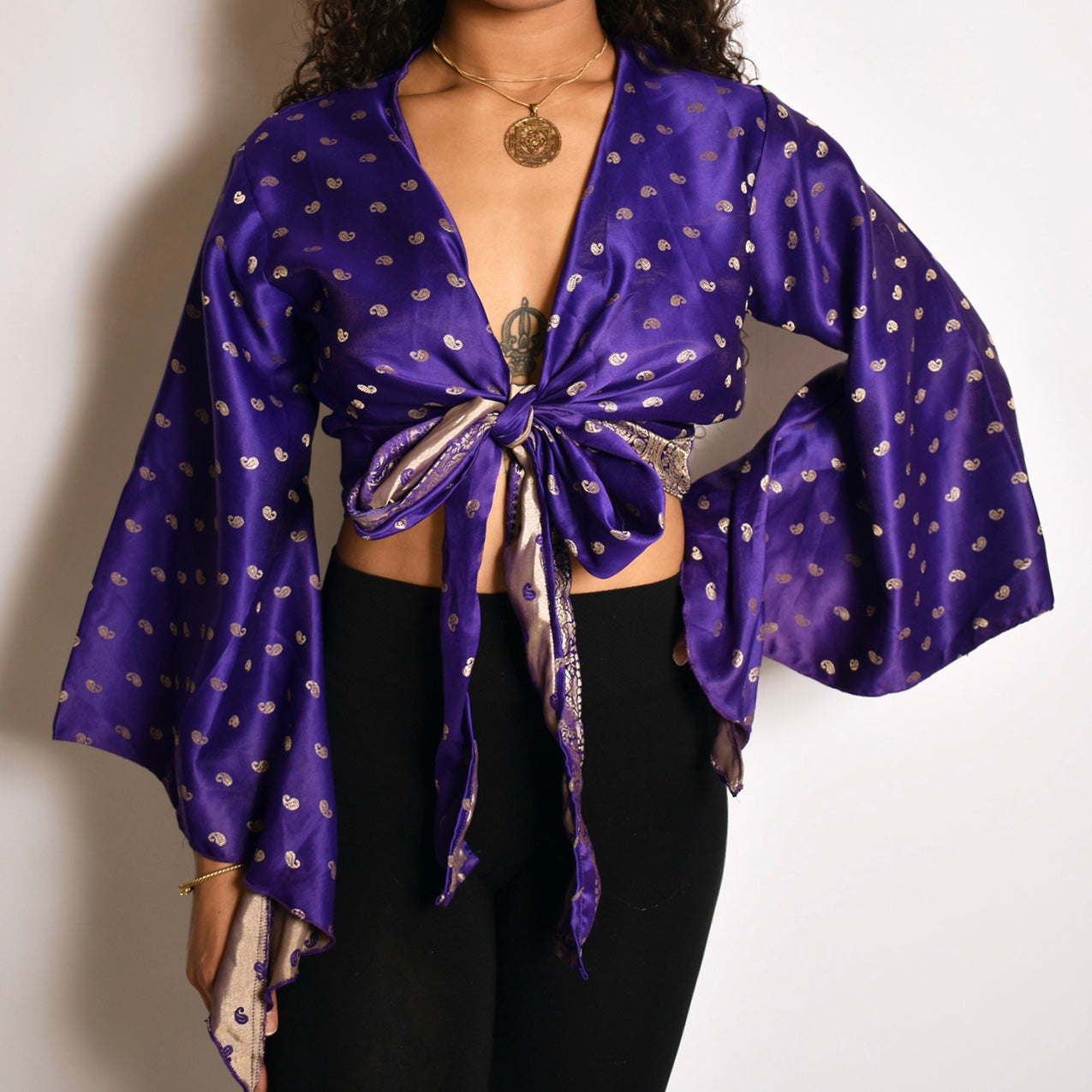 "Netra" Maharani Wrap Top