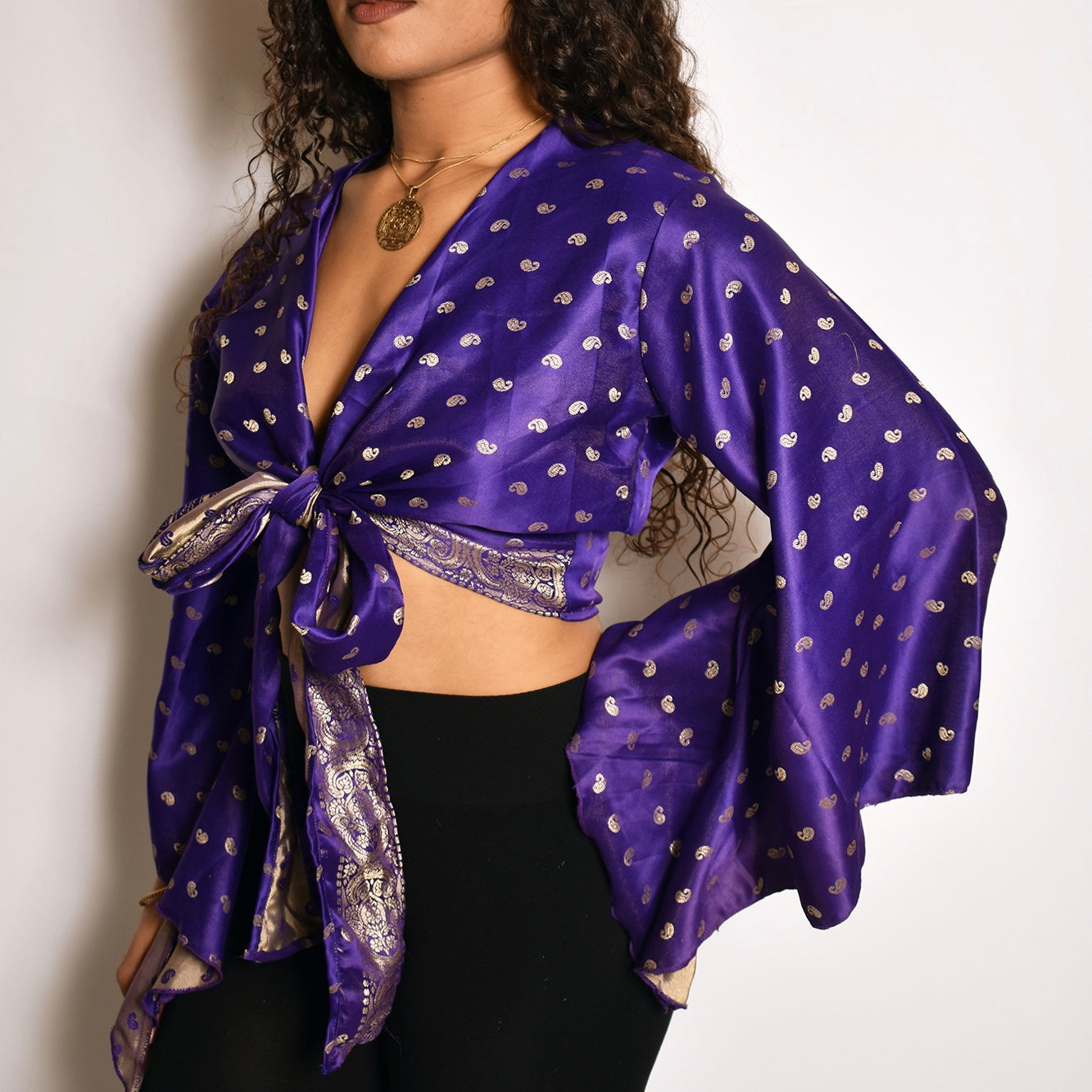 "Netra" Maharani Wrap Top