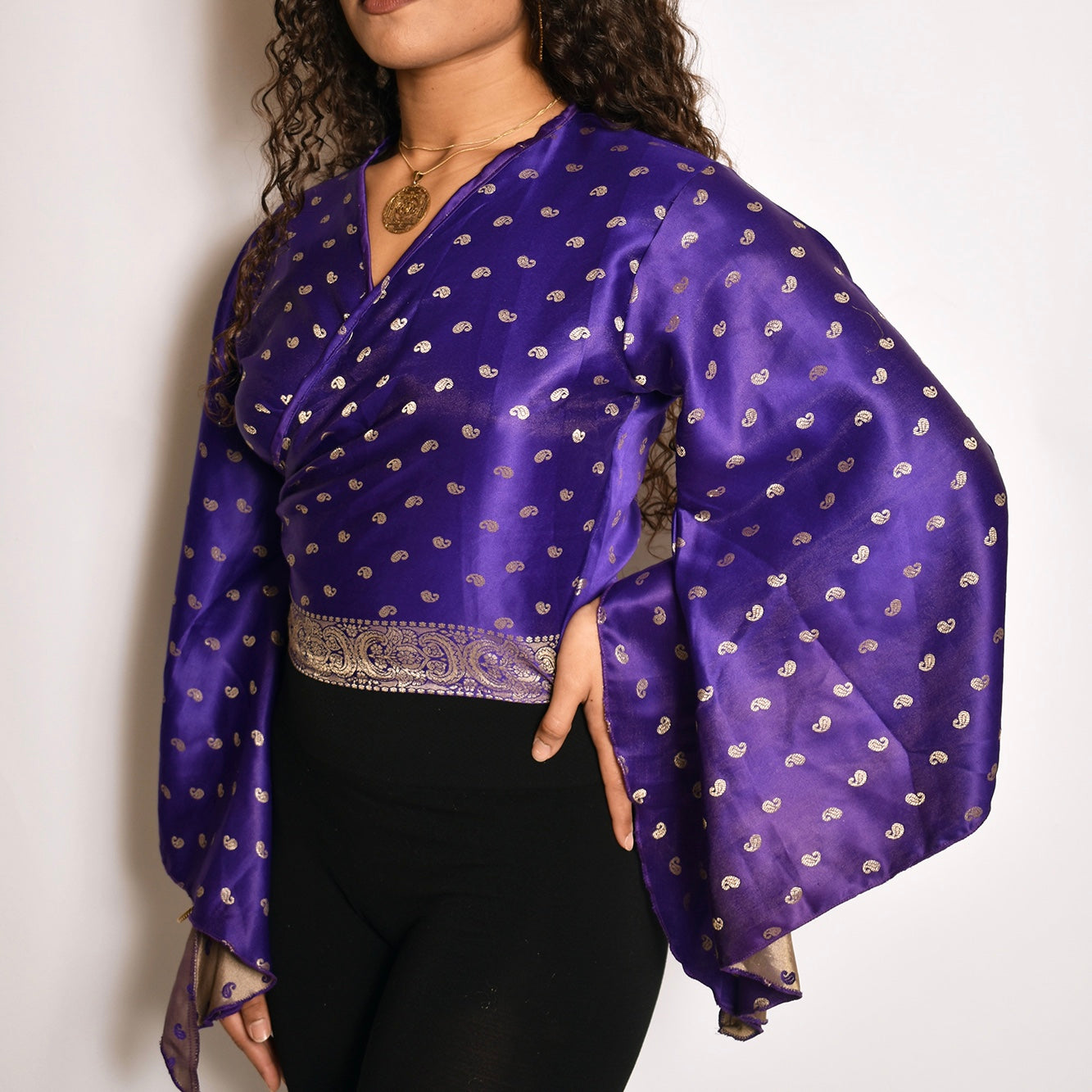 "Netra" Maharani Wrap Top